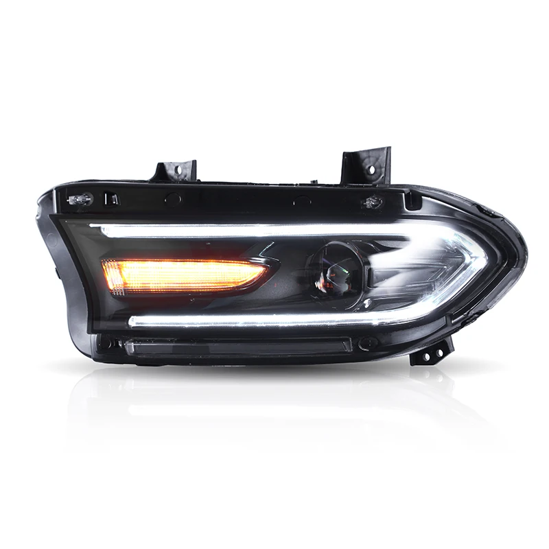 VLAND Factory Wholesales LED Headlights Front Lamp 2015-UP Original Replacement R/T SRT DRL Head Lights For Dodge Charger