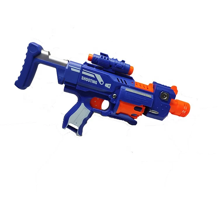 High quality style boys favorite weapon toy electric soft shot gun with soft shot 20 target