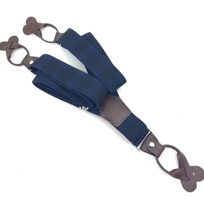 Mens Suspenders Wide Adjustable and Elastic Braces Y Shape with Very Strong Clip