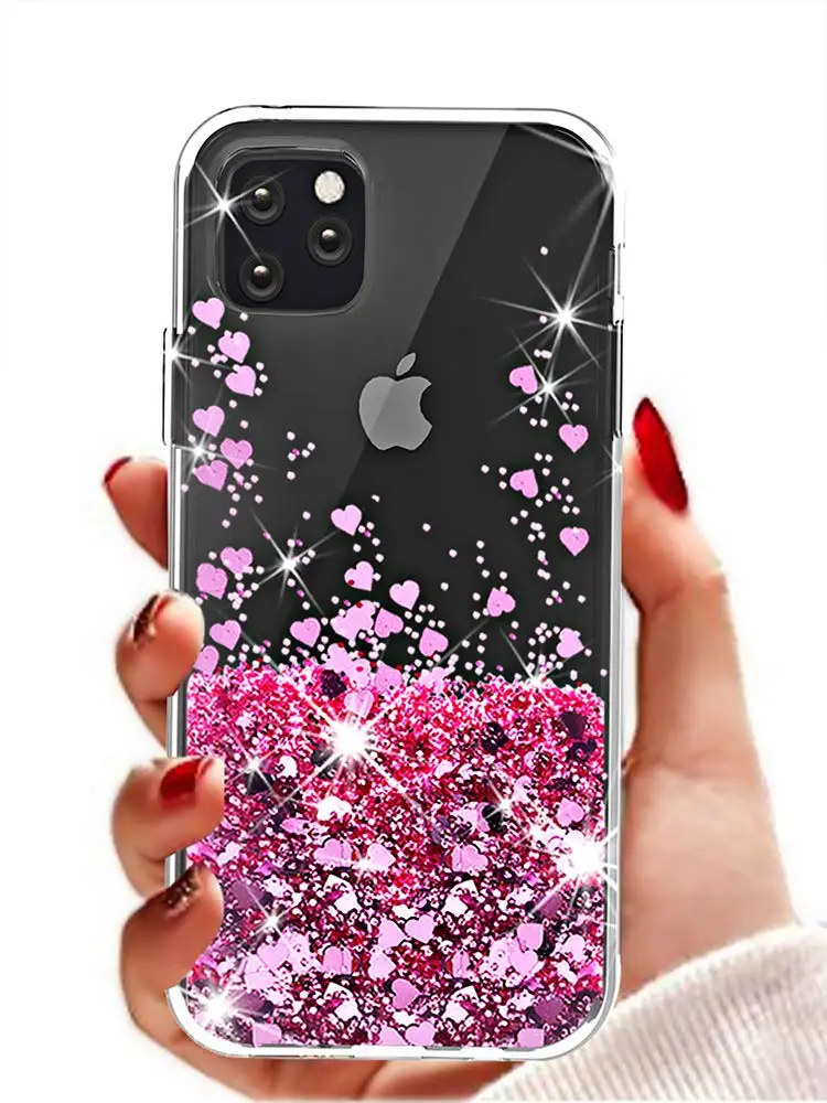Чехлы для мобильных телефонов Блестящий блестящий чехол iPhone 13promax
