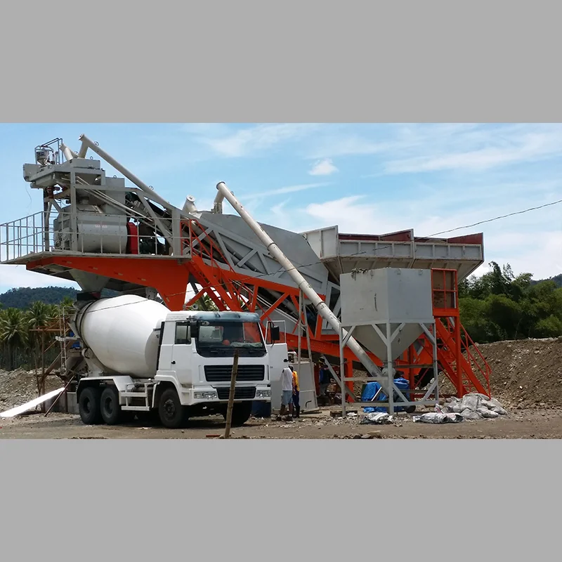 Concrete Mobile Plant 25m3/h to 240m3/h Concrete Batching Machine Plant