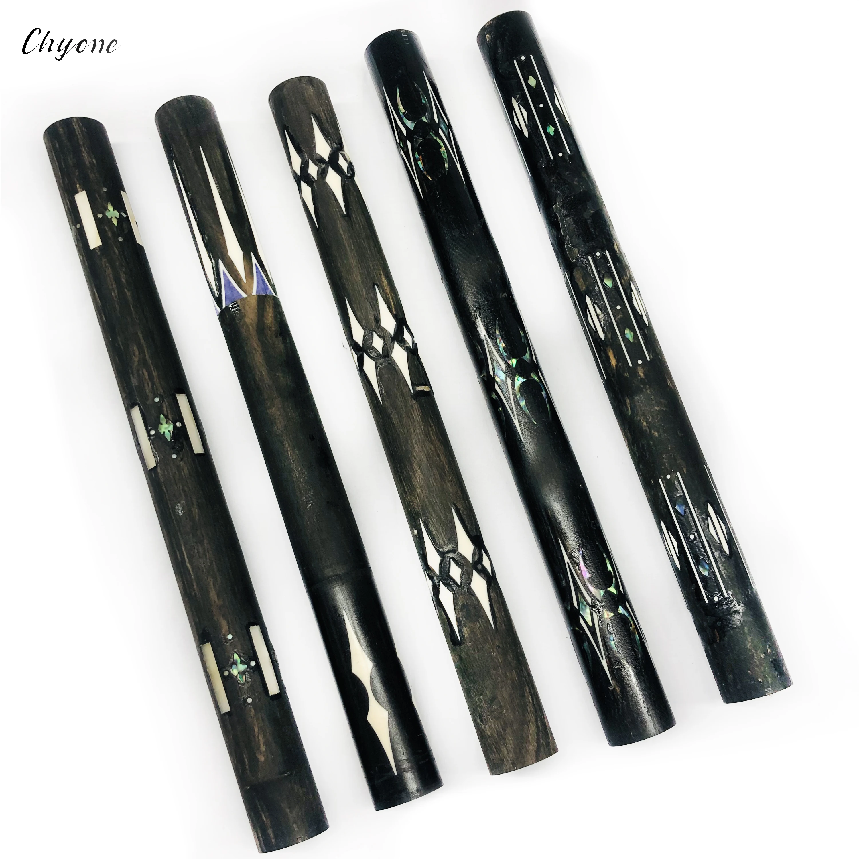 korea carom cues Chyone custom semi-finished abalone shell inlay pool cue stick billiard 3 cushion cues