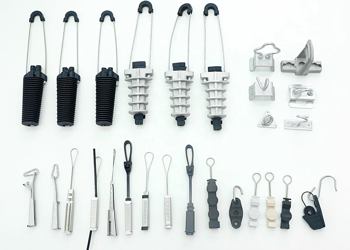 manufacturer fiber cable drop wire clamp stainless steel clamp bracket ftth drop wire clamp