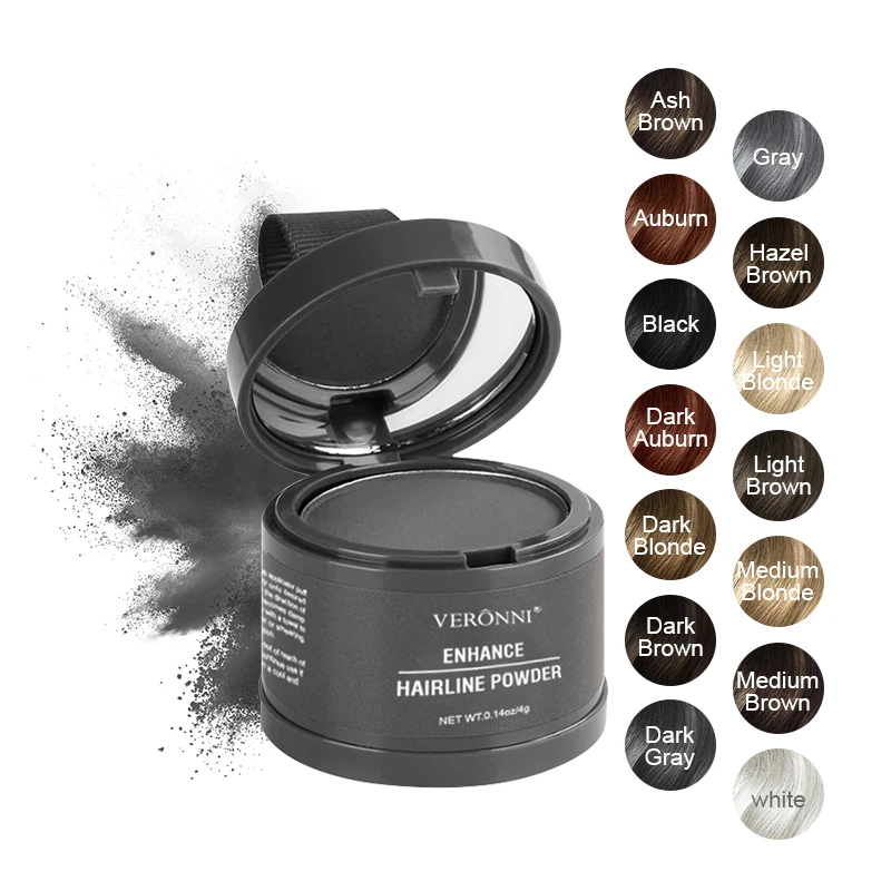14 Color Waterproof Temporary Hair Root Touch Up Hairline Powder For Women Hairline Shadow Powder