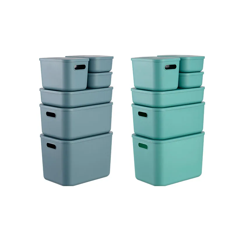 Портативные бытовые корзины 24 л, коробка для хранения, корзина для хранения белья, пластиковая коробка для хранения с крышками