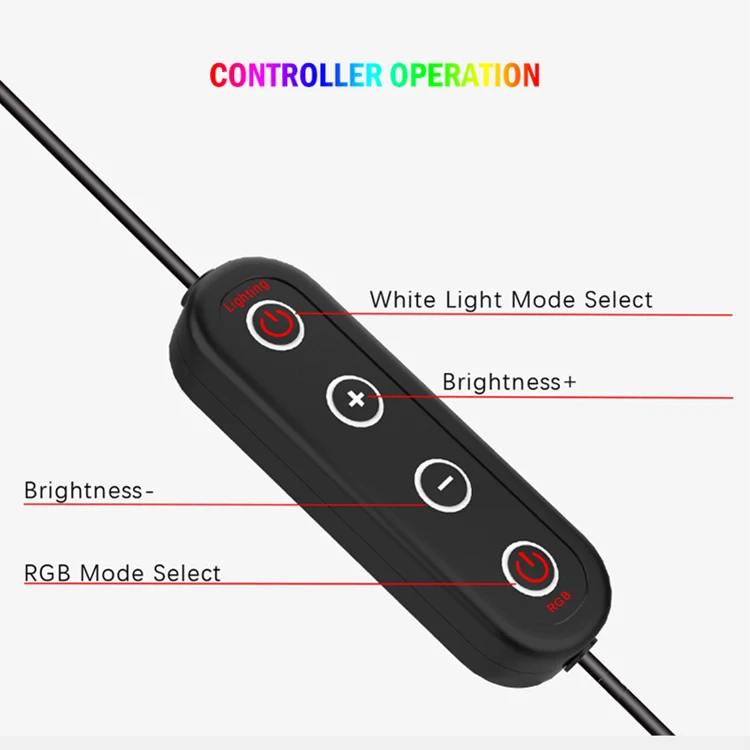  Красота живая фотография 26 см 30 RGB Диммируемый светодиодный кольцевой свет для