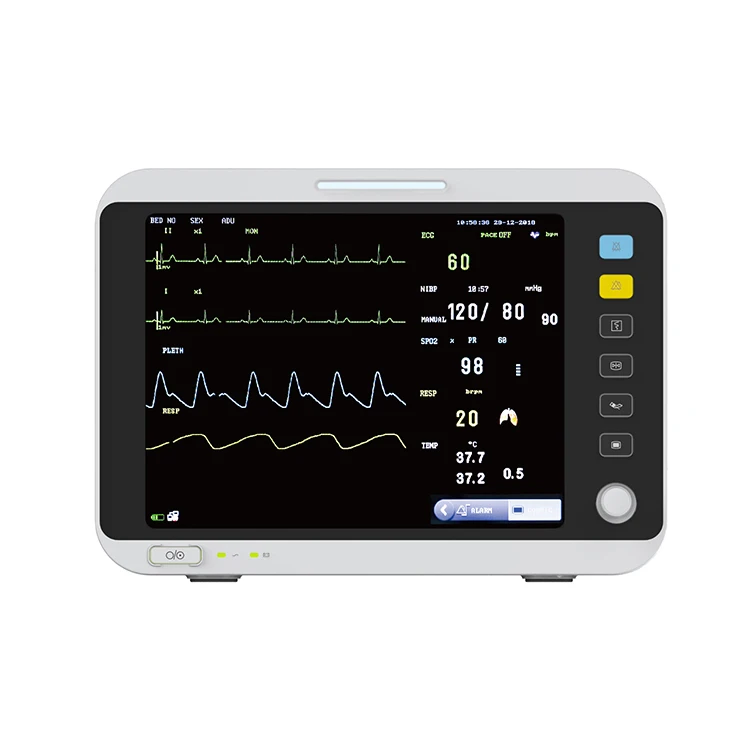High Sensitive ETCO2 ICU Vital Signs Monitor CCU Vital Signs Monitor 12inch standard parameter