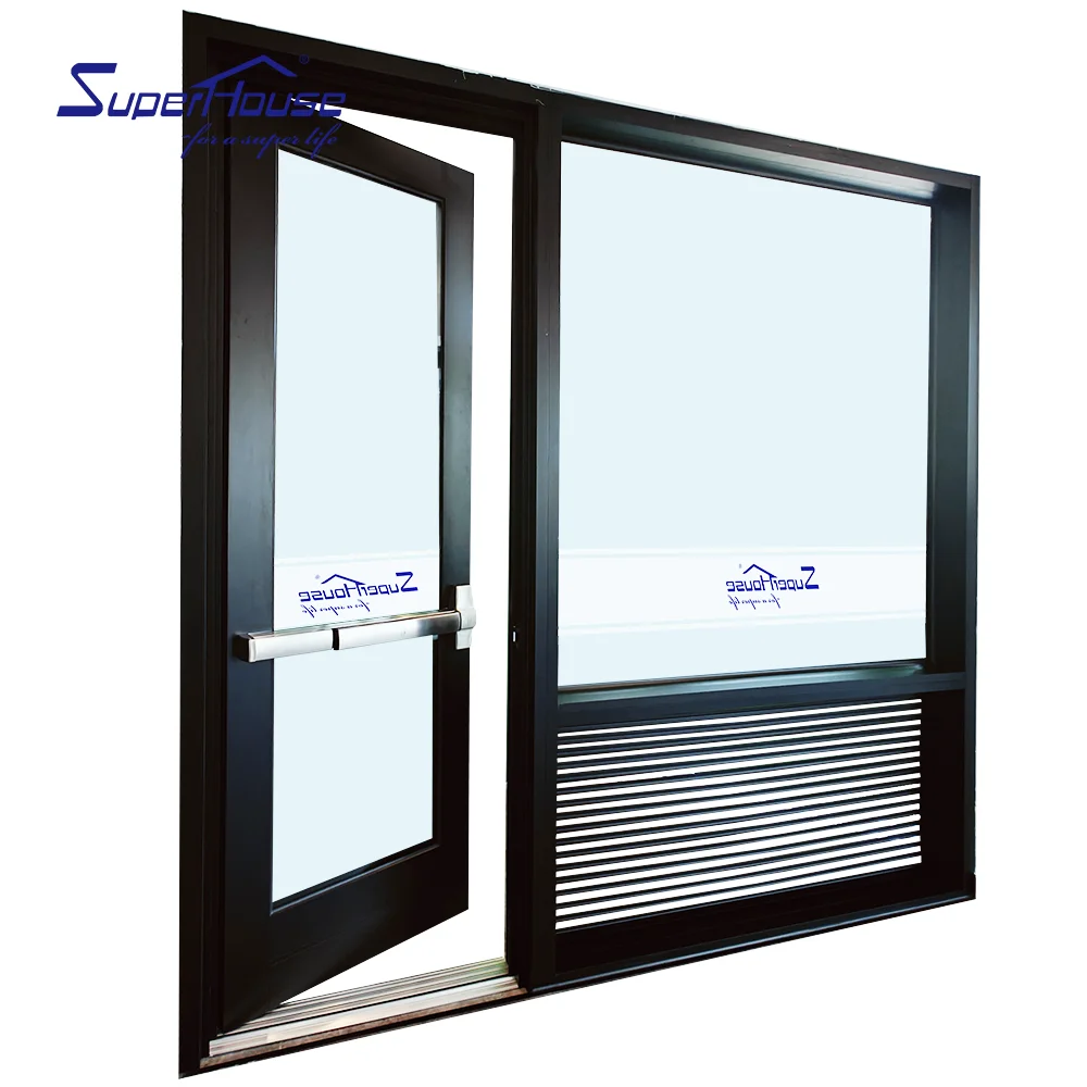 Emergency Exits Safe Escape Door Easy To Open Aluminum Exterior Double Glass French Swing Casement Doors