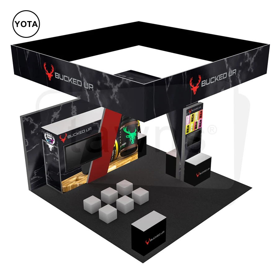 Tawns Best Popular Reusable Seg Frame Display Rackd Trade Show booth 6X6m Exhibition Stand