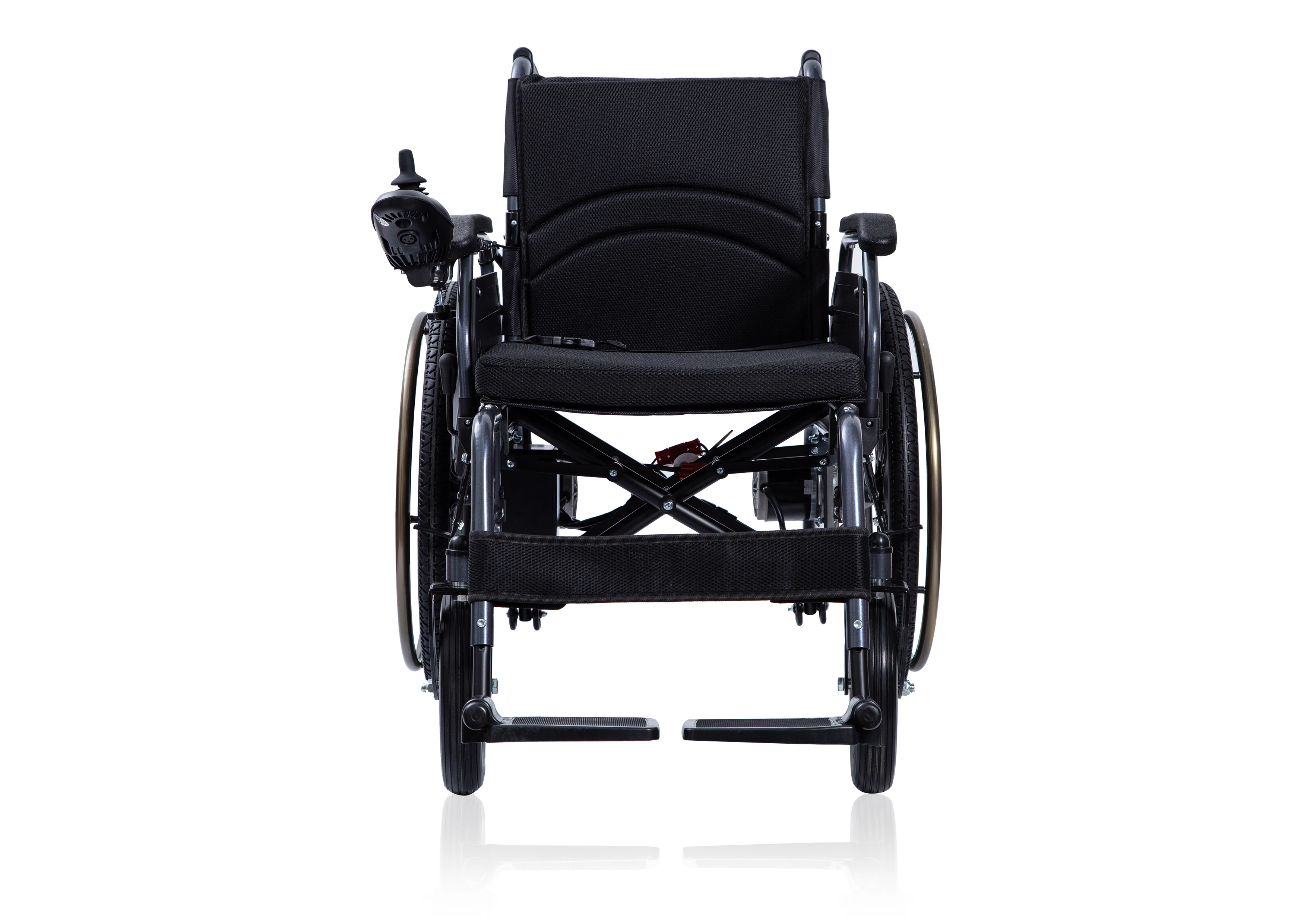 Hot Selling New Model Disabled Electric Wheelchair  Steel Automatic Folding Electric Wheelchair