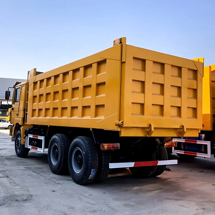 high quality 340hp 380hp shacman second hand 35ton skip dump truck shacman  6x4 dump truck