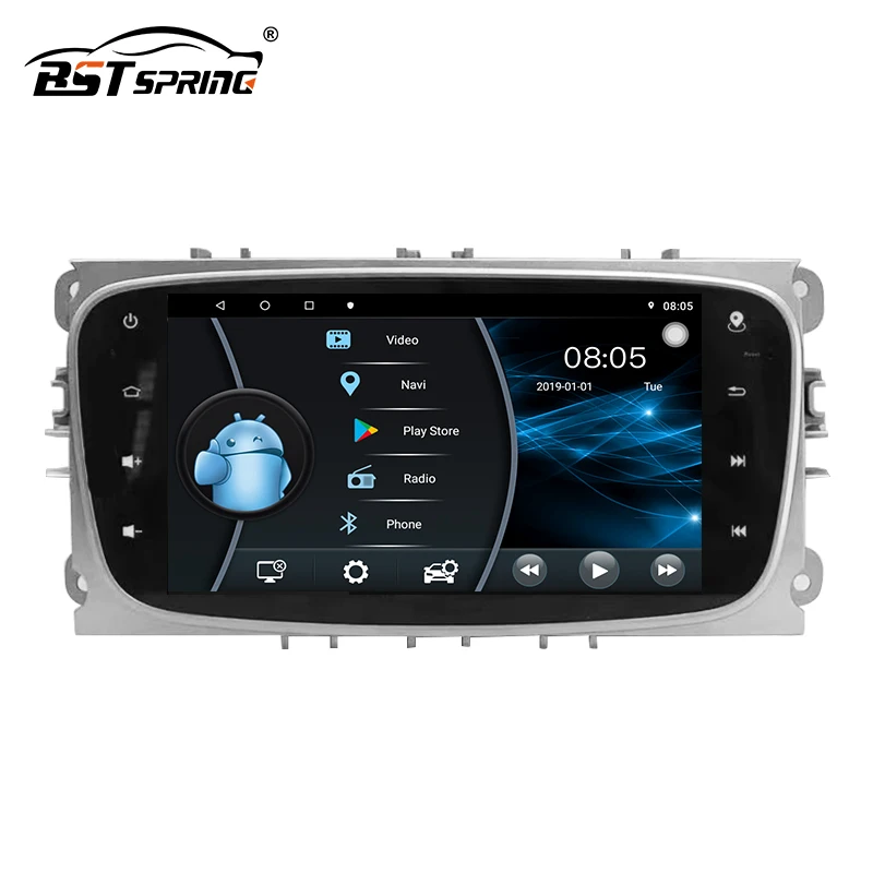 7 дюймов сенсорный экран Android автомобильный Радио стерео для Ford Focus SMAX S-max Мондео mmultimedia аудио плеер Carplay навигации