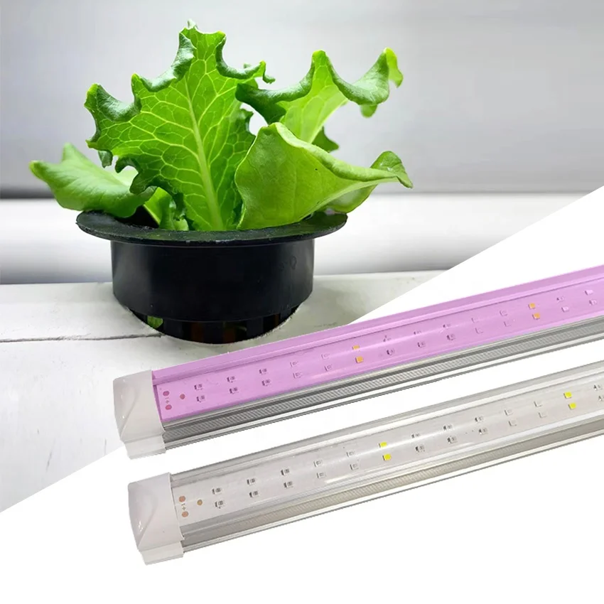 18w 1.2m 120cm 40w t8 6000k white spectrum integrated led tube grow light bulbs high ppfd full spectrum indoor plant