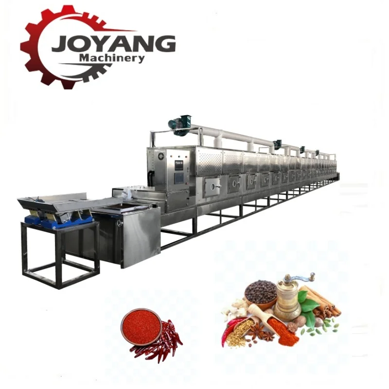 Microwave Tunnel Spice Fennel Seasonings Curry Powder Sterilizing Machine
