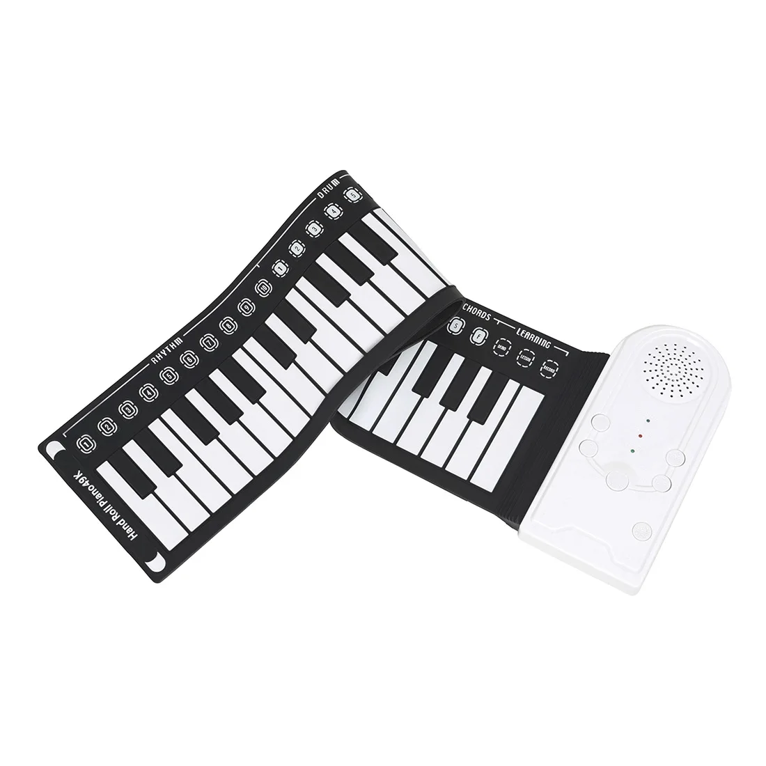 49 Keys Roll Piano Portable ABS Plastic Flexible up Electronic Soft Keyboard Silicone Rubber USB