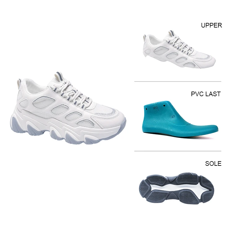 Factory wholesale low price new pu shoe upper for ladies sports shoes vamp