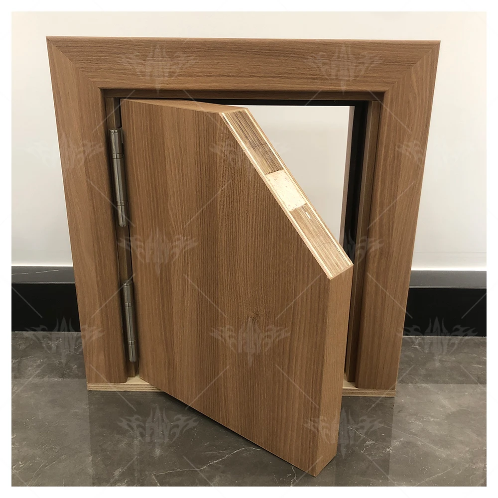 USA interior soundproof room door black solid wood door designs room door with frame sample