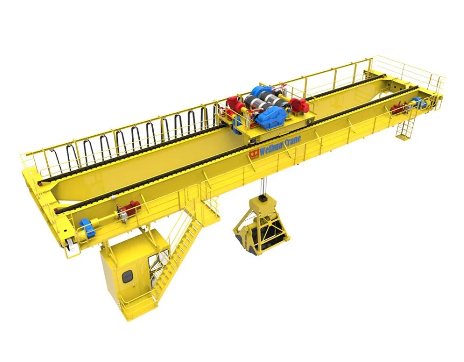 QZ Type Hydraulic Grab Crane Double Girder Grab Overhead Crane Grab Bucket Crane