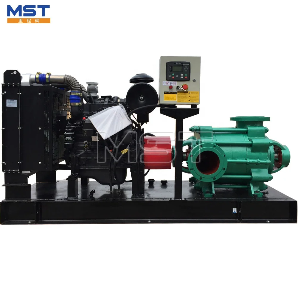 20hp high pressure diesel engine lift multistage centrifugal water pump for farm irrigation