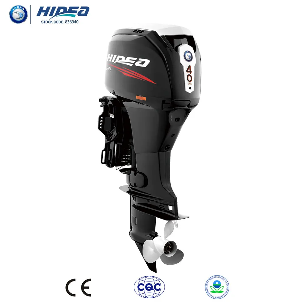 Hidea CE Approved EFI 40hp Outboard Engine Electronic Fuel Injection  for Sale F40 Black engine motor Mannul/Electric Motor
