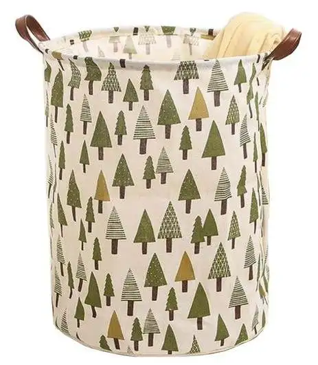 Тканевая Складная прочная большая корзина для белья, корзина для грязной одежды с металлическим каркасом