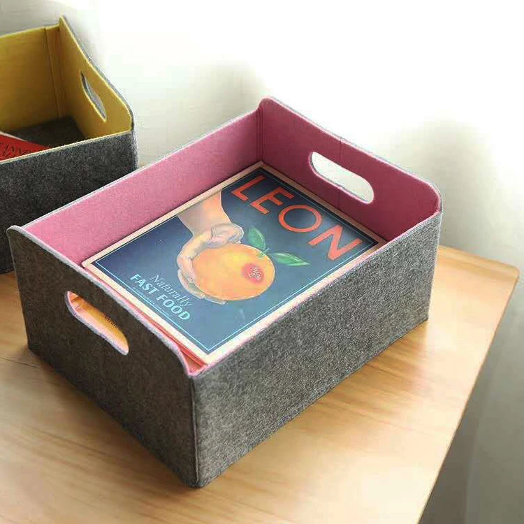 Storage Baskets Shelf Bins Organizer Felt Box For For Kids Toys Magazine Books Clothes