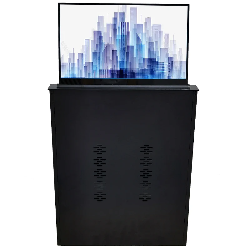 21.5 inch Audio System Paperless Video Multi Conference System Motorized Lcd Retractable Monitor Lift