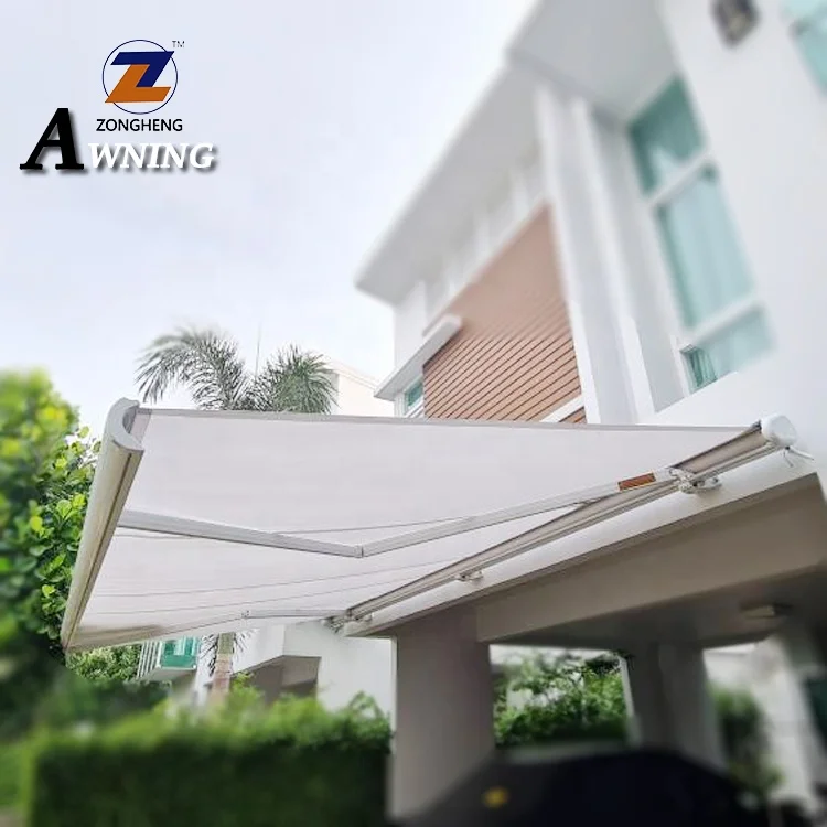 
Outdoor High Quality Aluminum Frame Outdoor Electric Patio Garden Big Size Retractable Awning with weather sensor 