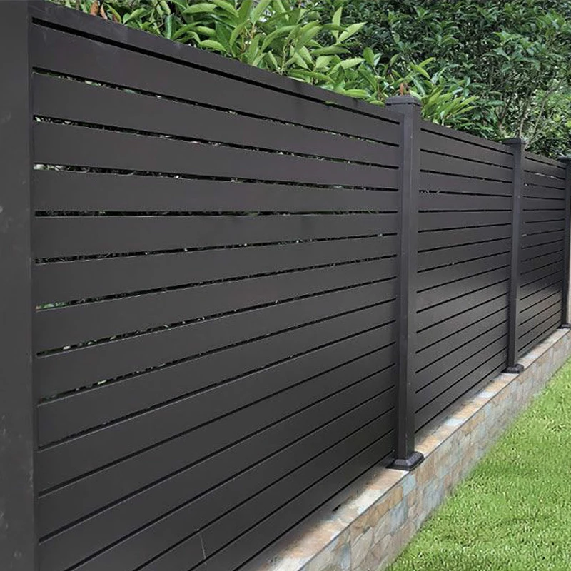 factory price high quality ornamental powder coated black welded garden aluminum fence