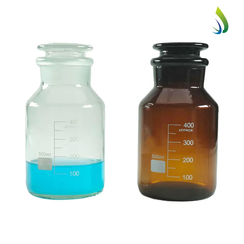 Customizable 60ml 125ml 250ml 500ml 1000ml Amber Apothecary Reagent Glass Bottles High Borosilicate Glass Reagent Bottle