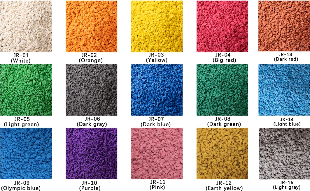 Wholesale Anti UV Plastic Rubber Granules 1-4 mm thickness EPDM Synthetic Rubber for Outdoor Flooring Surface