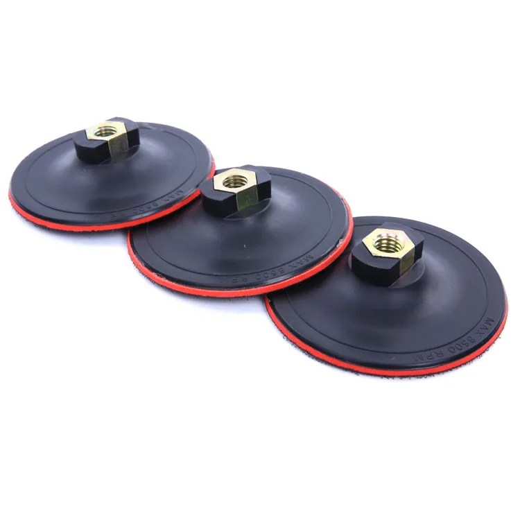 3mm  100/115/125/150/180mm EVA Plastic Backing Pad With Hook And Loop
