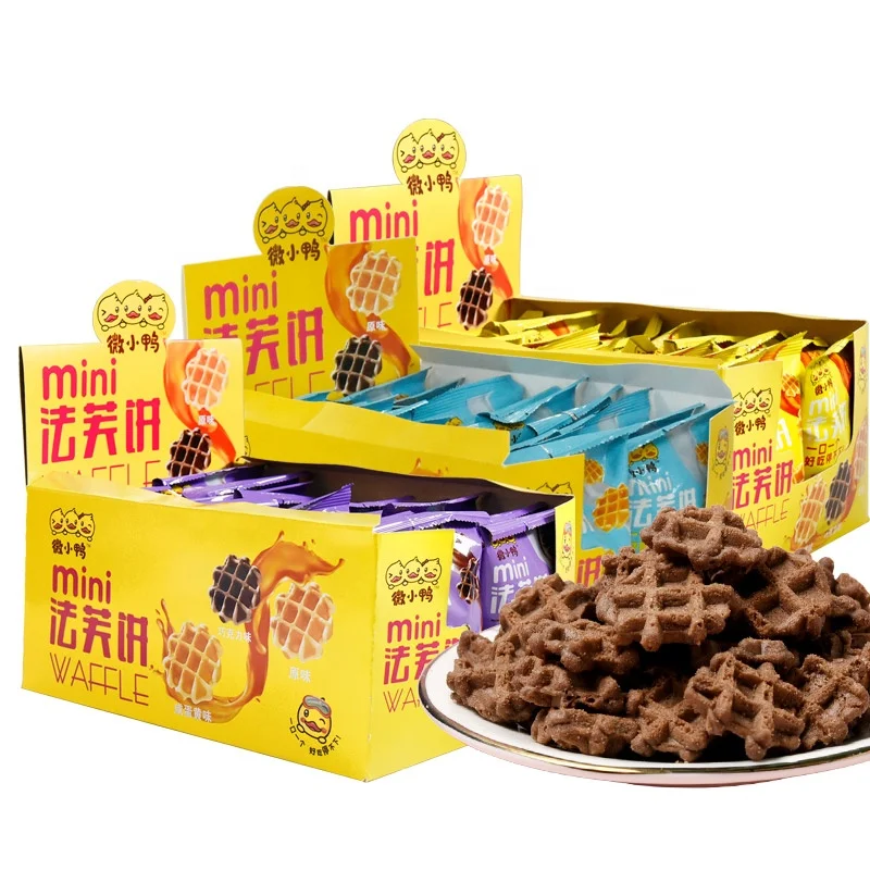 Mini biscuit Chocolate flavor wager cookies and crisp and yummy wafers crisp texture snack