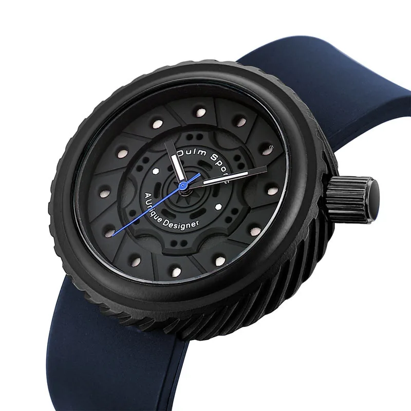 Oulm watch locomotive fashion trend brand cool black leisure creative personality concept unique trend sports watch