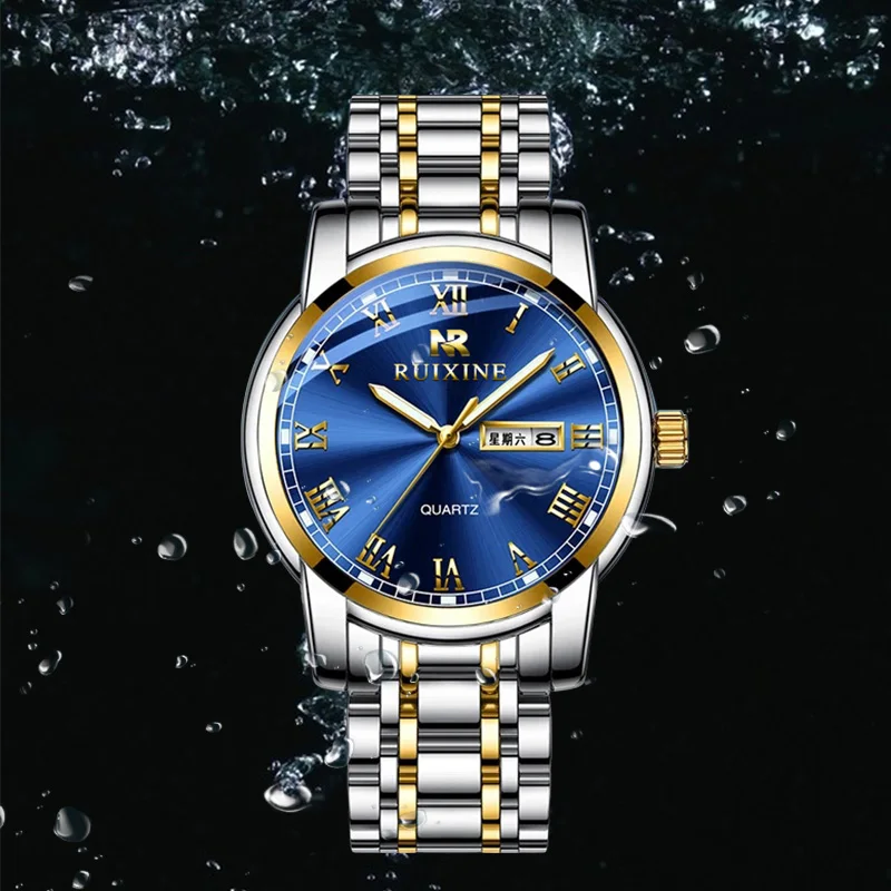 China Advance Luminous Water Resistant Watch Minimalist Quartz Leather Wrist Fashion Casual Wristwatch