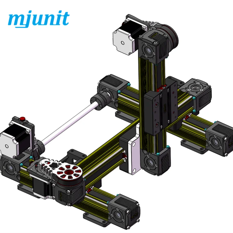 Рельсовый привод mjunit, запчасти для фрезерного станка X Y Z, линейный направляющий рельс, ход 400x400x100 мм
