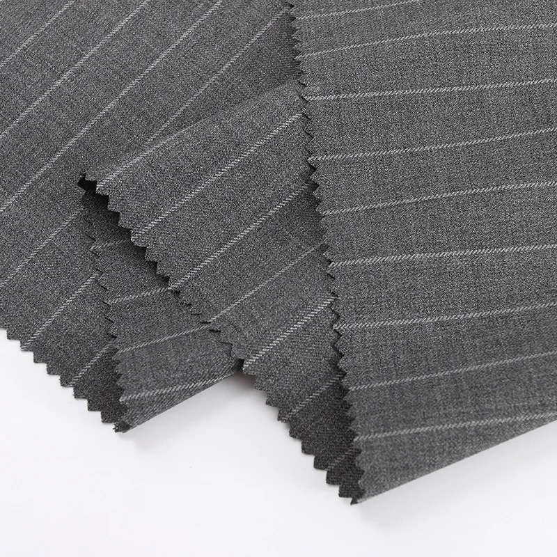2021 весенне-осенняя модная повседневная мужская костюмная ткань из 100% шерсти, шерстяная ткань в полоску, оптовая продажа