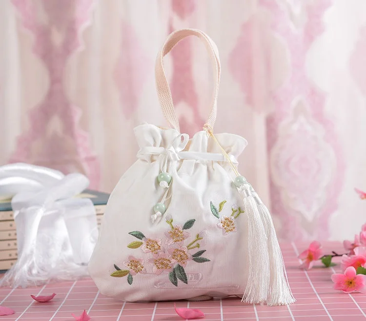 Handmade Customize Handbag lace Flower Bags in Chinese wind handbag