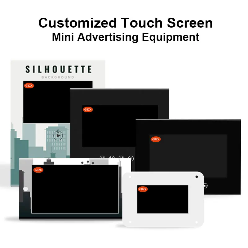 Customized 4 inch small desktop billboard indoor display digital signage LCD video player display