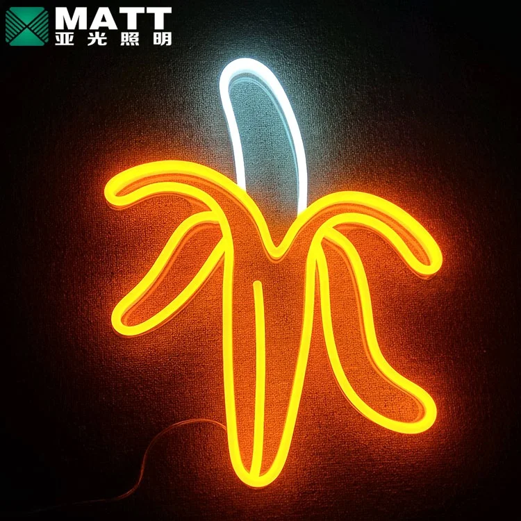 
Banana Shaped Neon Signs LED Neon Lights Art Wall Decorative and Party Bar lamp decoration 