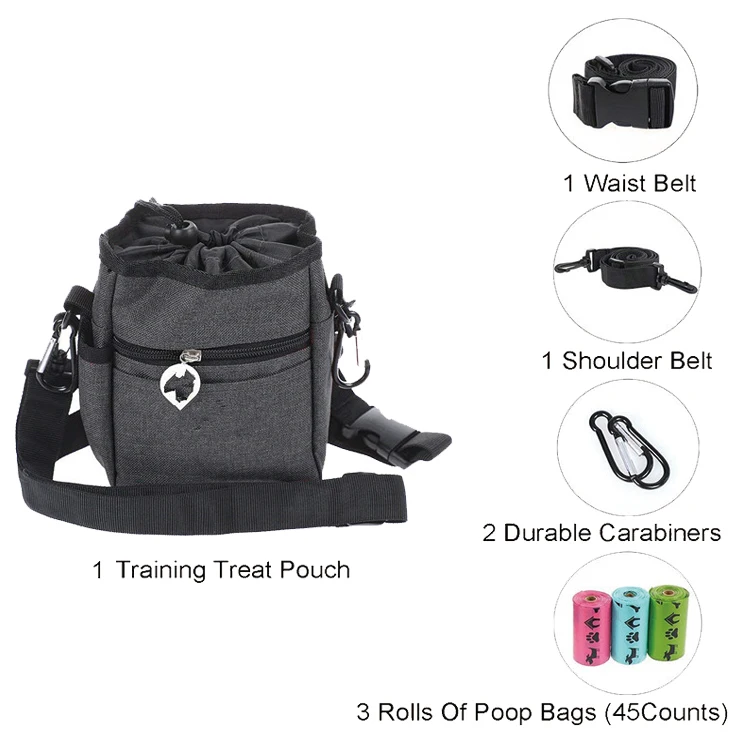 
multifunction waterproof easy carry travel pet dog training bag 