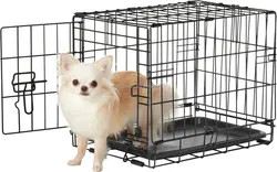 Wholesale Stainless Steel Metal Foldable 36 Inch Cat Pet Maltese Star Kennel Crate Dog Cage With Bottom