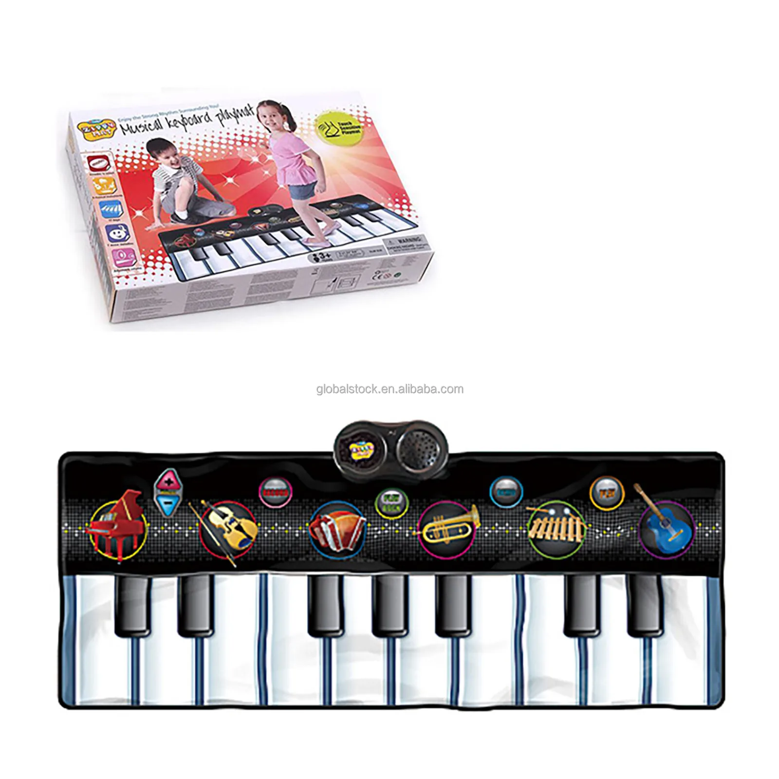 Музыкальный коврик для танцев, детский игровой коврик, развивающая игрушка, детский игровой коврик, цветной электронный коврик для пианино