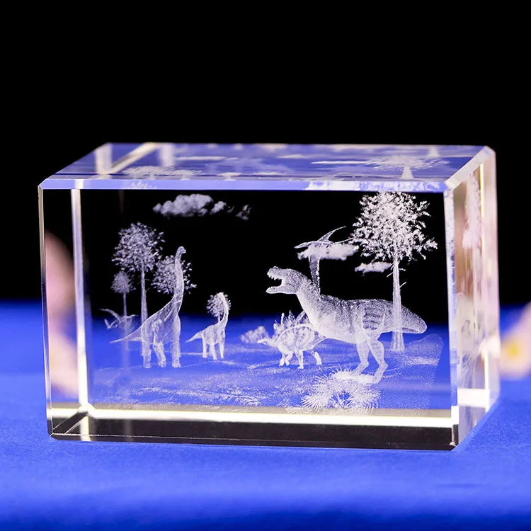 3d Laser Engraving Crystal Cube Sublimation Crystal Animals Dove Souvenir Crafts Valentine Wedding Ornaments gifts