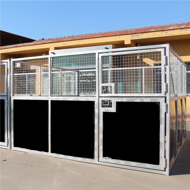 galvanized metal tube and mesh horse stable horse house and horse barn