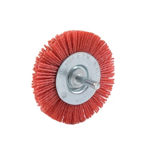 100 mm Nylon wire wheel brush with 6mm shank  cleaning brush for car
