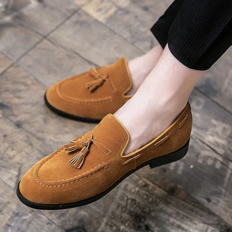 
High Quality Casual Moccasins Genuine Leather Men Driving Shoes Flats Loafers 
