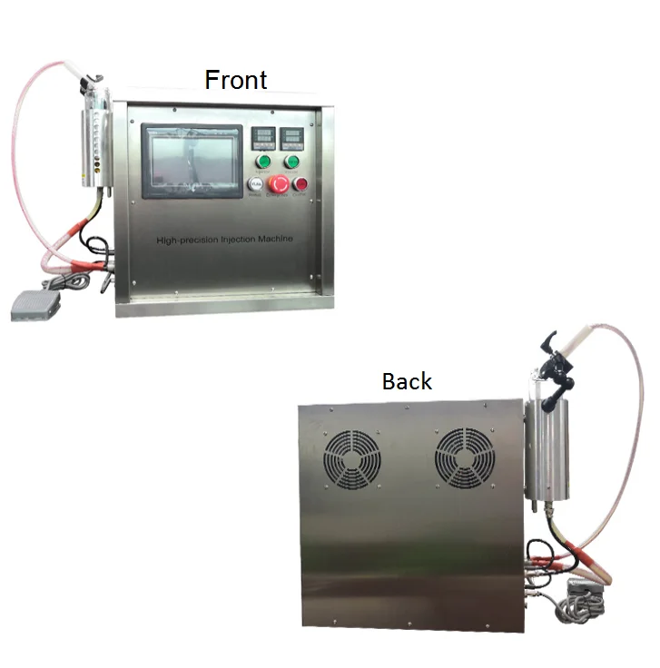 UKETA 1g 2g Disposable Thick Oil Filling Machine Semi Auto High Precision Injection disposable Cartridge filling machine