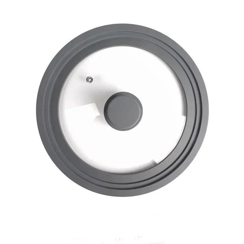  Kitchen Anti-Overflow Pot Cover Multifunctional General Visible Frp Silica Gel Material Anti-Drop