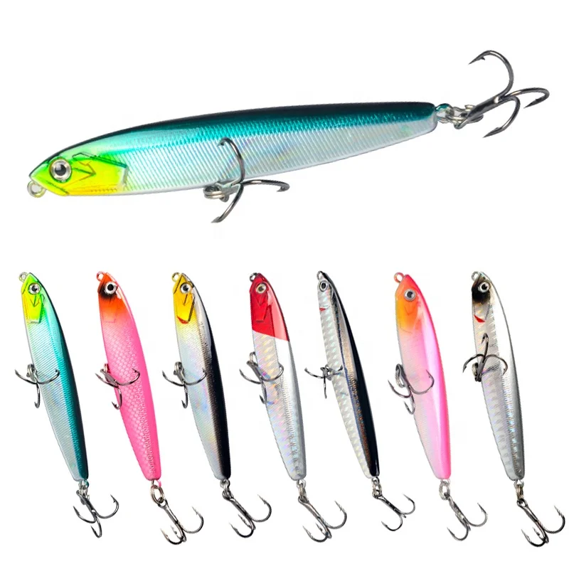 3D Printed Plastic Hard Fishing Heavy Sinking Minnow Lure Japanese Lure with BKK Treble hooks